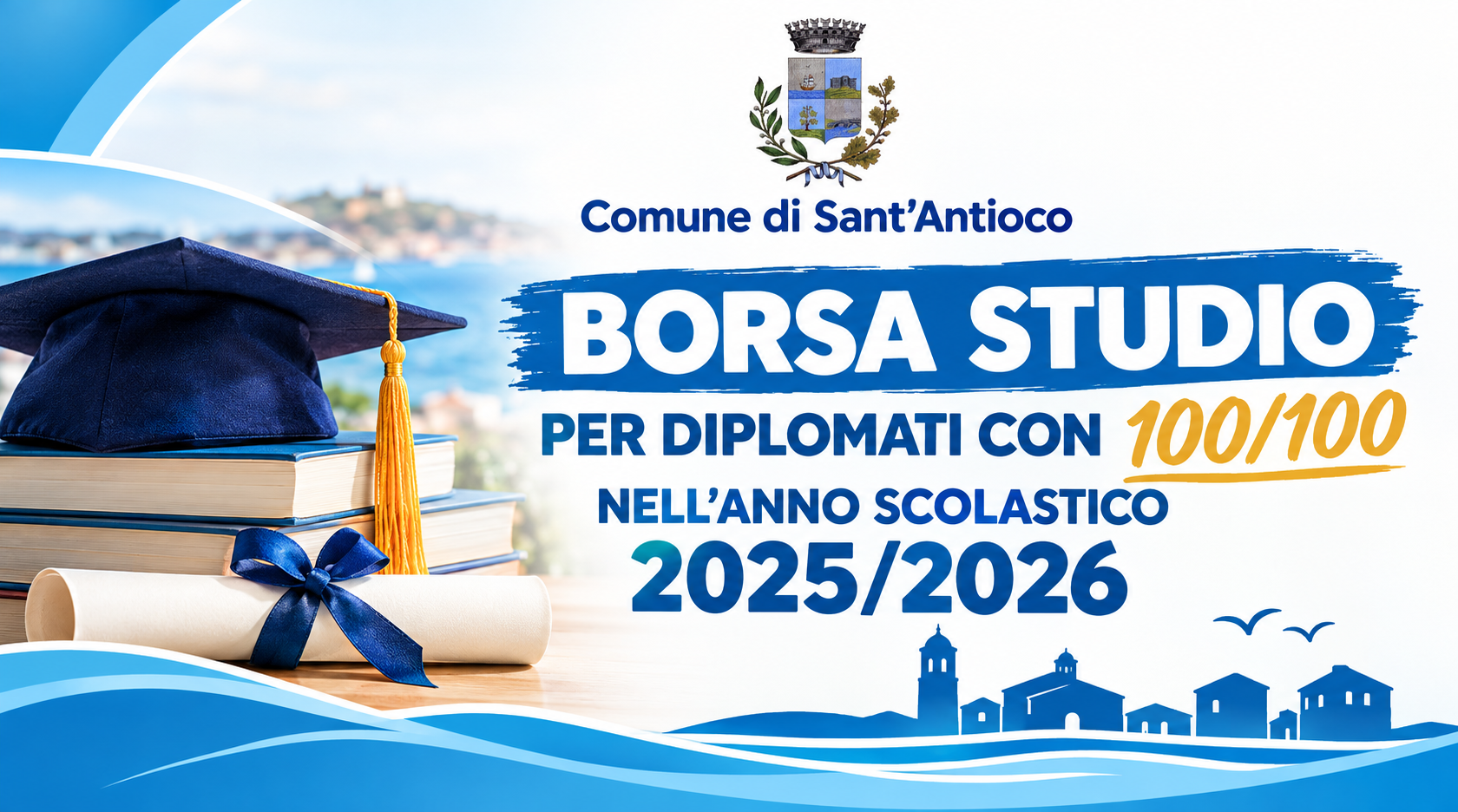 Borsa Studio per Diplomati con 100/100 nell'anno scolastico 2025/2026