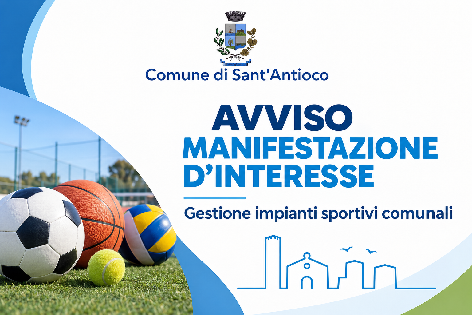 Avviso manifestazione d'interesse gestione impianti sportivi comunali