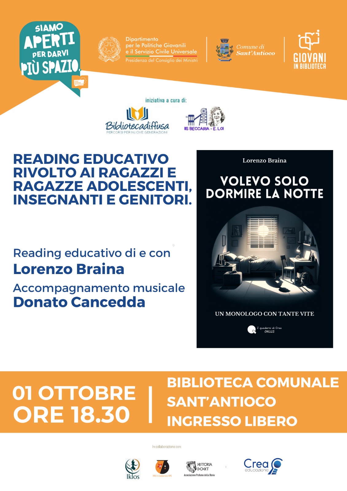 Reading educativo con Lorenzo Braina
