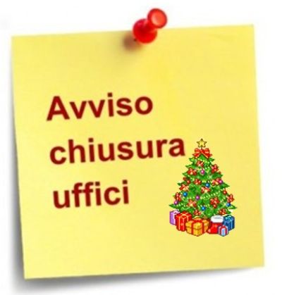 Chiusura Uffici Comunali pomeriggio del 31/12/2025