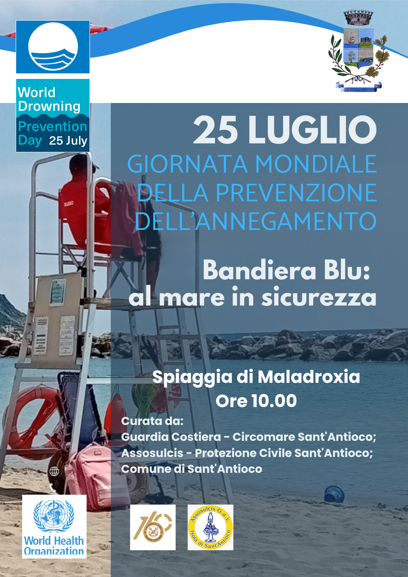 II 25 luglio a Maladroxia dimostrazione sulla sicurezza in mare